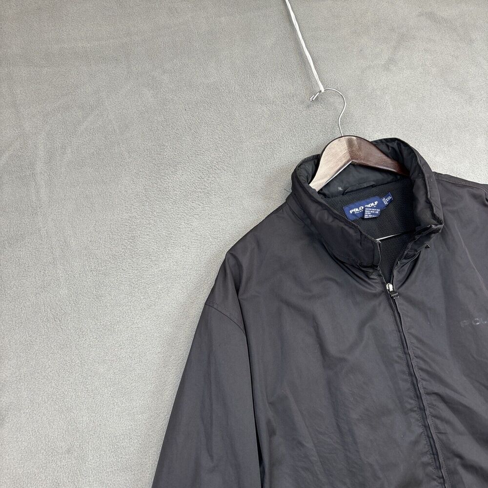 Polo Ralph Lauren Golf Mens Full-Zip Hooded Jacket Coat Black - Size XXL - Picture 3 of 14